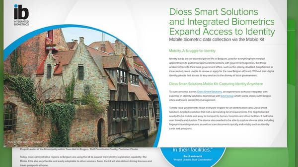 Cover of the Dioss Smart Solutions Mobio Kit case study