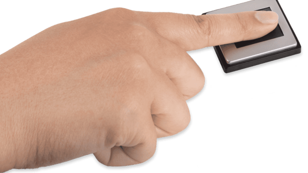 Danno FAP 30 fingerprint scanner, the world's smallest FBI-certified TFT sensor
