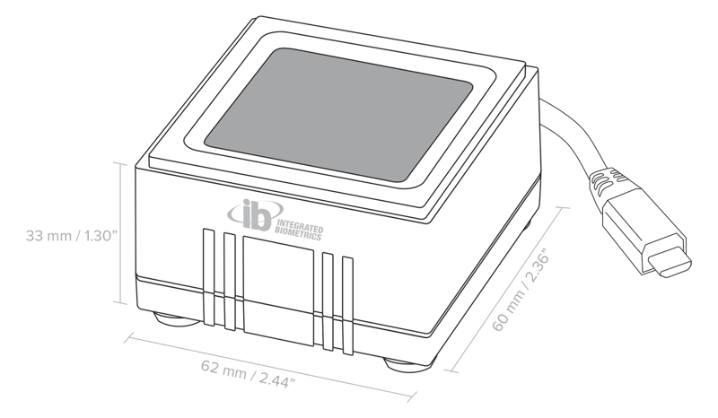 Watson Mini line drawing with physical dimensions